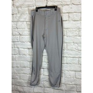 ADIDAS Light Gray Mens Athletic Pants Size XLARGE Climalite Back Pockets